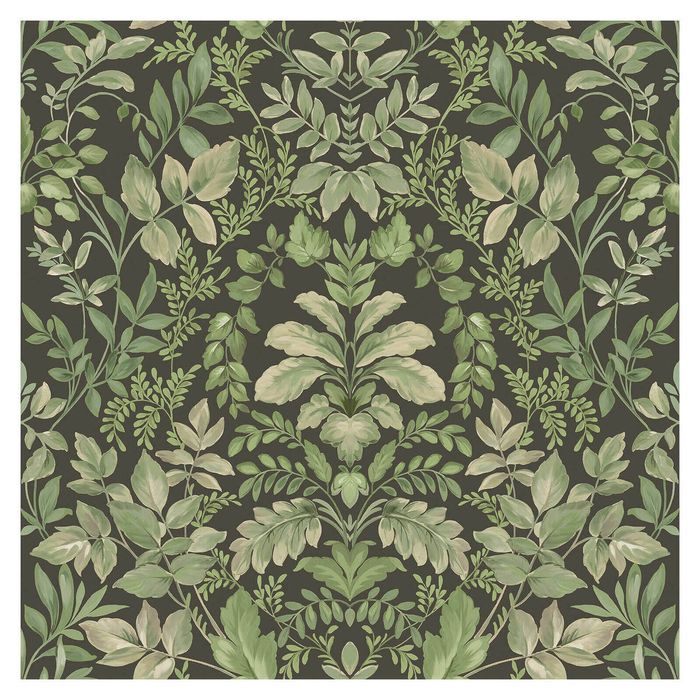 Tavira Charcoal Green Wallpaper 53cm x 10.05m