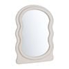 Furb Wall Mirror Irregular Makeup Vanity Mirror Fabric Frame Home Decor 60X80cm