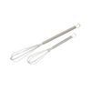 2pc Cuisena Handheld Chrome Mini Whisk Set - Silver