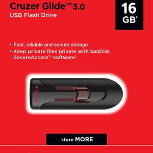 Sandisk Usb Cruzer Glide 3.0 16gb Flash Drive Memory Stick Cz600-016g