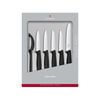 Victorinox Classic 6pc Paring Knife & Peeler Set Black