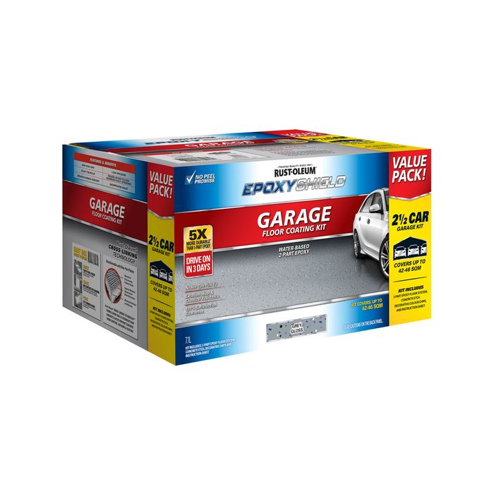 Rust-Oleum Grey Gloss EpoxyShield 2.5 Car Concrete And Garage Floor ...