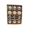 Catzon 12 Pcs Christmas Ornaments 7CM Shatterproof Hanging Pearl Balls for Holiday Party-Champagne