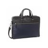 Pierre Cardin Pebbled Leather w/Perforated Design Computer Bag Black