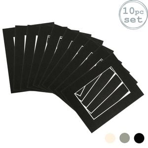 10x Picture Photo Mounts - To Fit Frame Size 8 X 10" For Image Size 5 X 7"