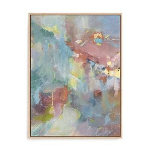 Artey | Quasar II Rose - Framed Canvas - Oak - 112 x 150cm