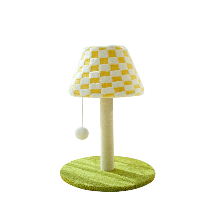 Table Lamp Style Cat Scratching Post with Hanging Toy
