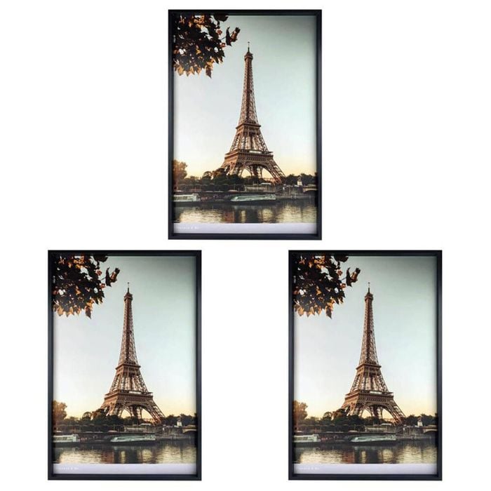 3PK Frankie & Me Wood Poster Picture Frame Home/Office Photo Decor 50x76cm Black