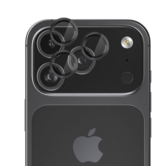 EFM Camera Lens Protector For iPhone 17 Pro 6.3in & 17 Pro Max 6.9in Carbon