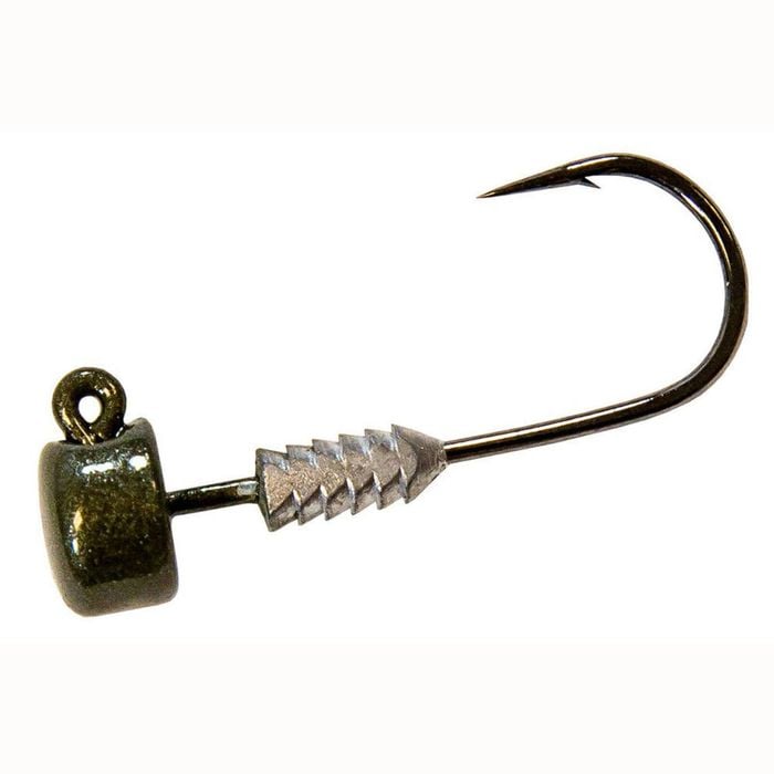 1/5oz/Size 1 Hook TT Lures Green Pumpkin Nedlockz Jighead - Mushroom Head Jig Head
