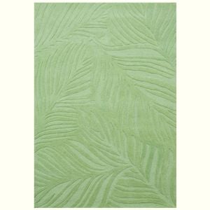 Handmade Leaf Wool Rug-6425-Sage Green-190x280cm