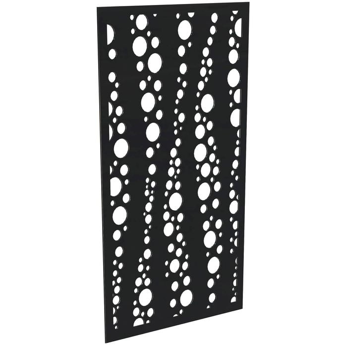 ProtectorAl 300-1200w x 1201-2400h Gloss Black/Satin Black Bubbles Unframed Composite Deco Panel