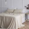 Bedding Co. Sheet Set 100% French Flax Linen Soft Natural King Single