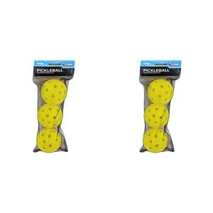 2x 3pc Formula Sports Pickleball Outdoor Balls - Yellow