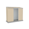 Absco Sheds 2.26 x 0.78 x 1.95m Classic Cream Ezislider Single Sliding Door Garden Shed