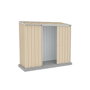 Absco Sheds 2.26 x 0.78 x 1.95m Classic Cream Ezislider Single Sliding Door Garden Shed