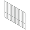 ProtectorAl 0350-1200W x 1200H Palladium Silver Flat Top Square Picket Pool Fence Panel Raked 16-30º