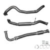 Ignite Exhausts Turbo Back For Nissan Gu Patrol 4.2l Coil Spring Ute 3" No Dump Pipe With Hotdog Raw Aluminised Steel