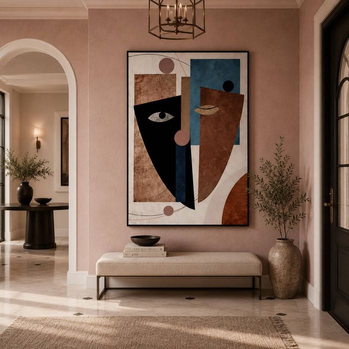 Cubist Reflections: Modern Abstract Art Painting (85x120cm)