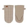 2pc Ladelle Hemingway Taupe Cotton Linen Oven Mitt Set Cookware Beige