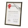 Unigift Certificate Glass Picture Photo Frame A3 29.7x42cm Black/Gold