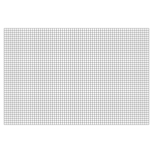 Rapid 1200x1800mm 25x25mm (Grid) 2.5mm (Wire Thickness) Black PVC Wire Mesh Panel  