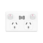 CordTech 3.6A - USB-A And USB-C Twin USB Powerpoint