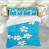 3D Frangipani Petals 171 Bed Pillowcases Quilt Queen Size