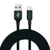 Catzon 2M Nylon Braided Fast Charging Micro USB Cable-Navy