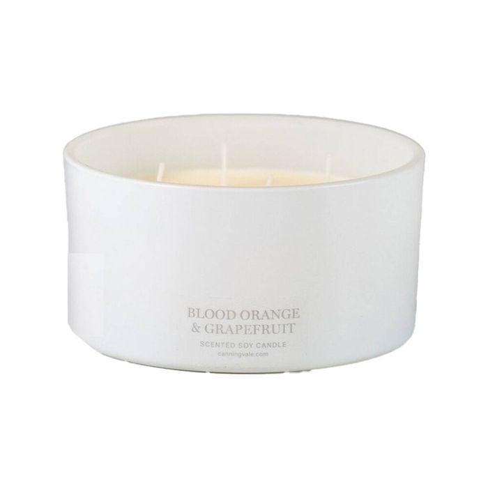 Canningvale XL 4 Wick Soy Wax Candle - Blood Orange & Grapefruit