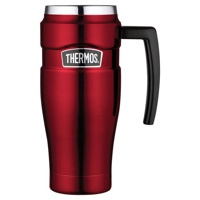 Thermos Stainless Steel King Vacuum Insulated Portable Travel Mug Red 470ml