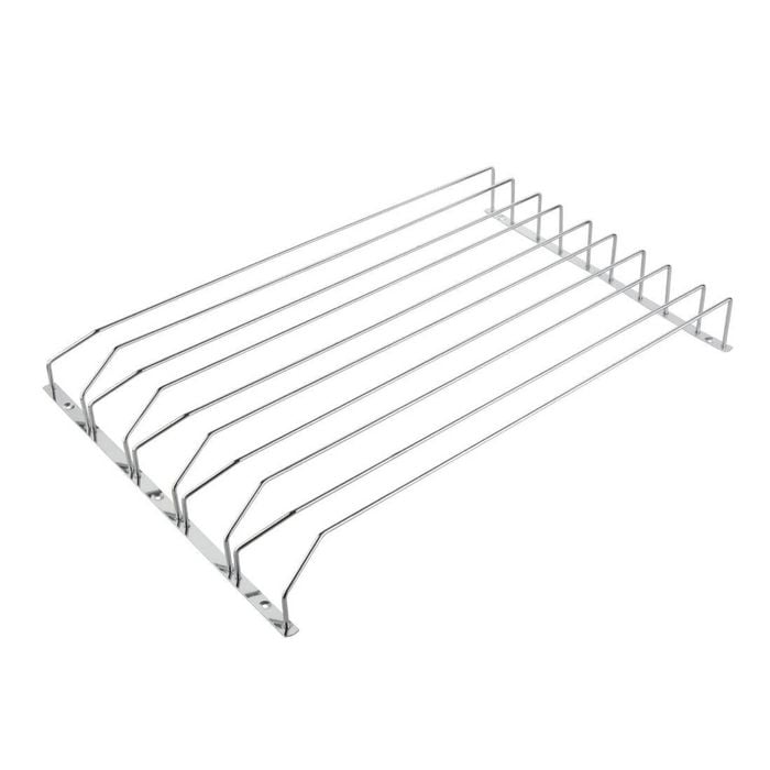 Olympia Wine Glass Rack 5 Column Chrome Plated 70x610x435mm Commercial Kitchen Storage Hanging Stemware Holder
