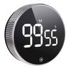 Sansai LED Digital Timer/Alarm Brightness/Volume Adjustable Sleep/Cooking Black