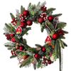 Lifebay Christmas Wreath Candy Cane Wall Hanging