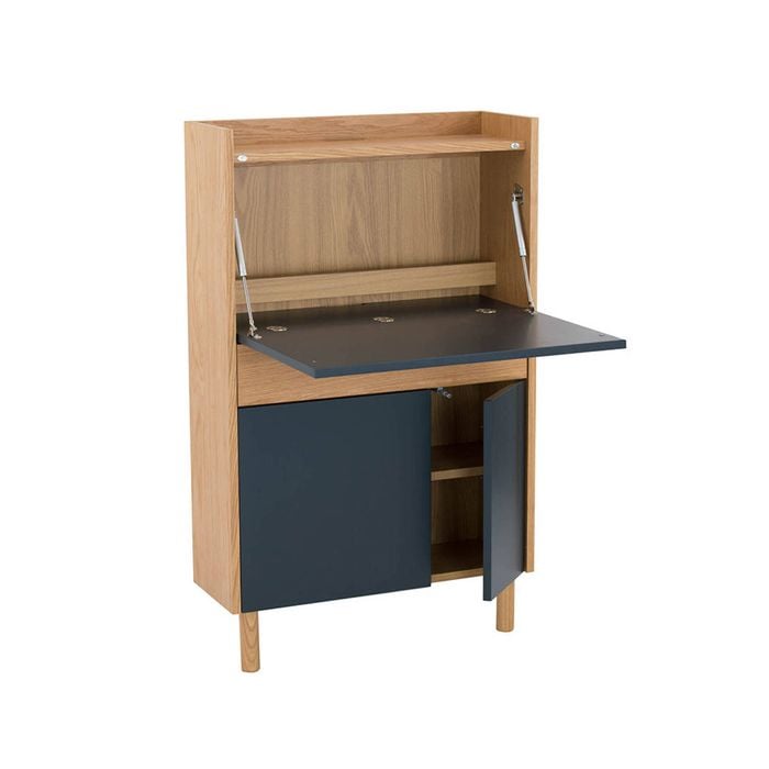 Modern Furniture BARTON Study Desk 71cm - Blue & Natural