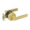 Delf Satin Brass Barcelona Passage Lever Set