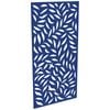 ProtectorAl 300-1200w x 1201-2400h Dark Blue/Gloss White Large Leaf Unframed Composite Deco Panel