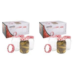 2x 6pc Appetito 500ml Mason Preserving Jars Home/Kitchen Organiser