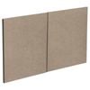 Kaboodle 900mm Raw Board Modern Medium Rangehood Doors - 2 Pack