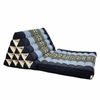 Jumbo 1-Fold Thai Triangle Pillow Mat - Handmade Kapok Floor Cushion and Portable Day Bed