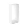 Lugna 2048 x 900 x 580mm White Single Hangrail Storage Cabinet