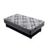 Foret King Single Bed Mattress 5 Zone Euro Top Bedding Foam Medium 25cm Firm