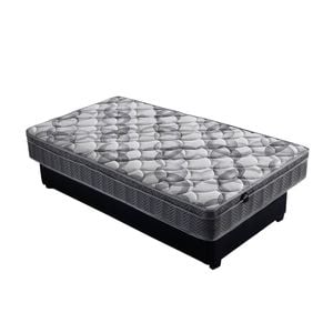 Foret King Single Bed Mattress 5 Zone Euro Top Bedding Foam Medium 25cm Firm