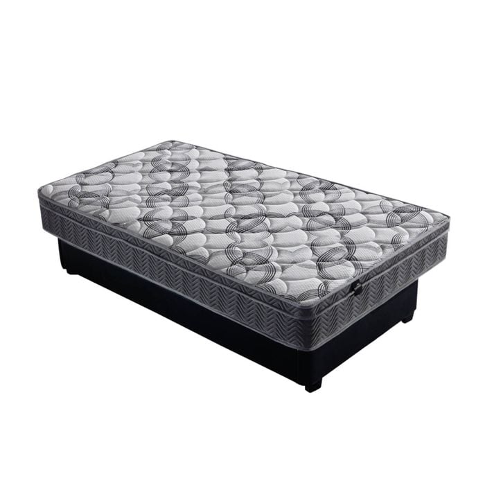 Foret King Single Bed Mattress 5 Zone Euro Top Bedding Foam Medium 25cm Firm