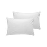 Dreamaker Cotton Terry Towelling Waterproof Pillow Protector (Twin Pack)