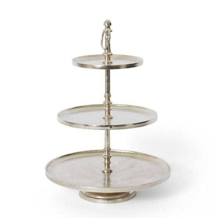 E Style Dixson 3-Tier 50cm Aluminium Stand - Nickel