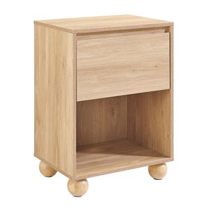Astin Sinclair 400 x 300 x 550mm Oak Harper Bedside Table