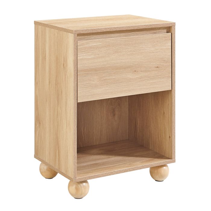 Astin Sinclair 400 x 300 x 550mm Oak Harper Bedside Table