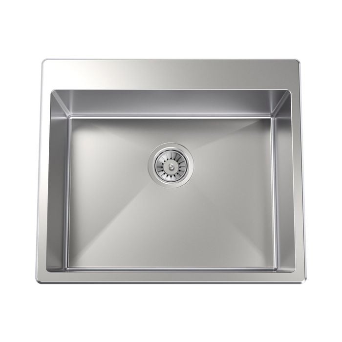 Clark 45L Square Laundry Sink With No Tap Hole