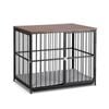 I.pet Large Dog Crate Furniture 93cm Dog Cage Puppy Pet Wooden Black